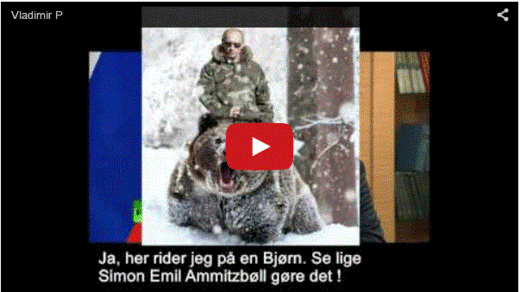 Putin riding a bear capture