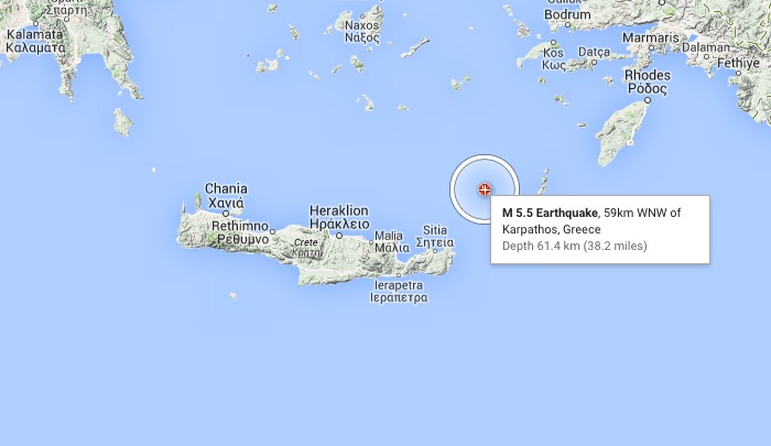 earthquake in Crete