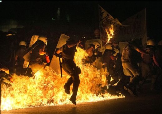 riots greece debt crisis EU