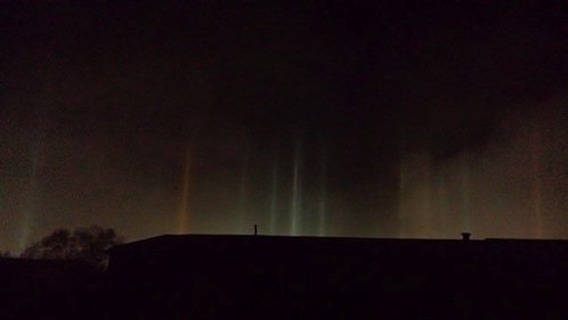 Light Pillars Indiana