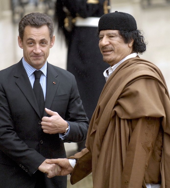 Qaddafi and Sarkozy