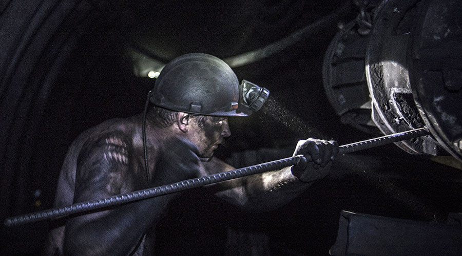 Ukraine coal miner