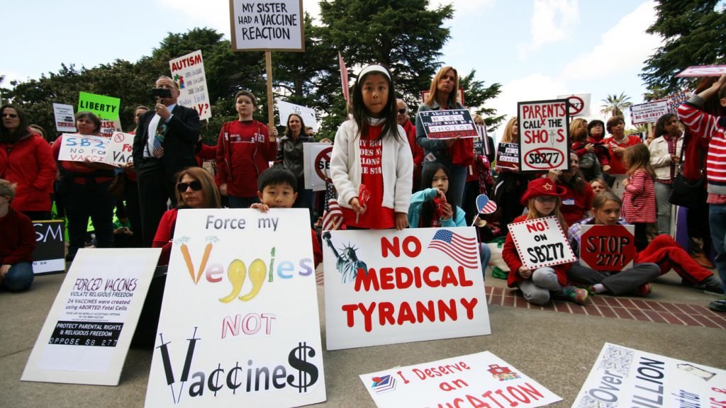vaccine protest