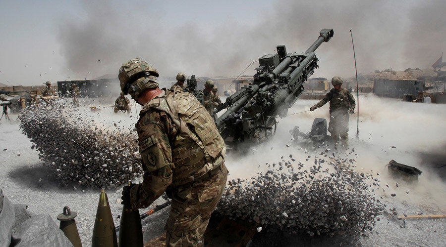 U.S. Army soldiers from the 2nd Platoon, B battery 2-8 field artillery