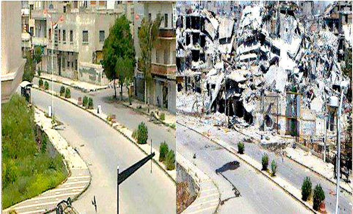 Homs: Før og Efter