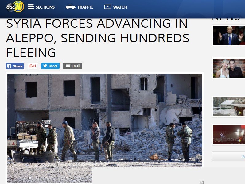 ABC news Aleppo propaganda
