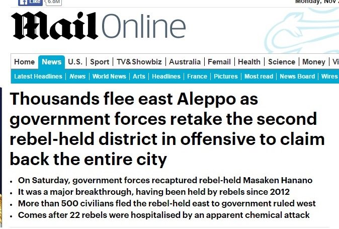 Mail online aleppo propaganda