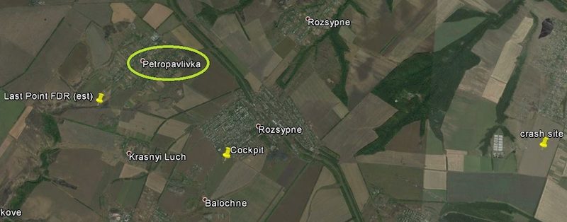 Map Petropavlivka