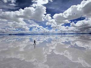 Salar de Uyuni lake, Bolivia