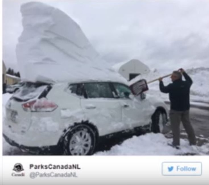 record snow in Canada