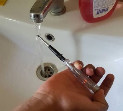 testing water voltage