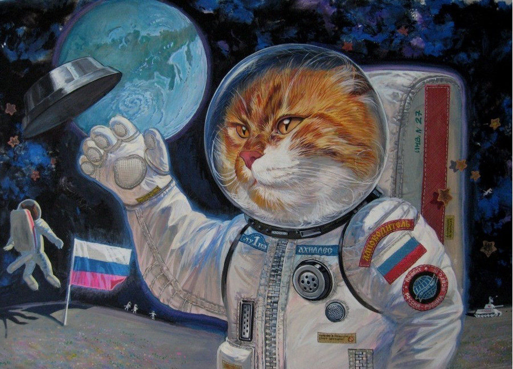 Cat cosmonaut