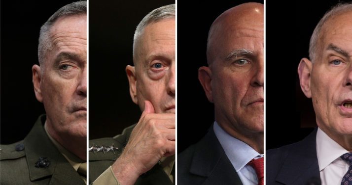 Trump Generals and advisers Mattis,
