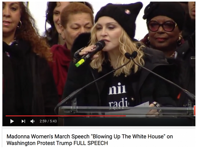 Madonna at Women's March