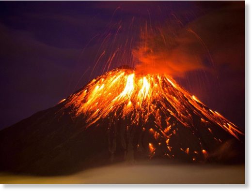 Volcanic eruption