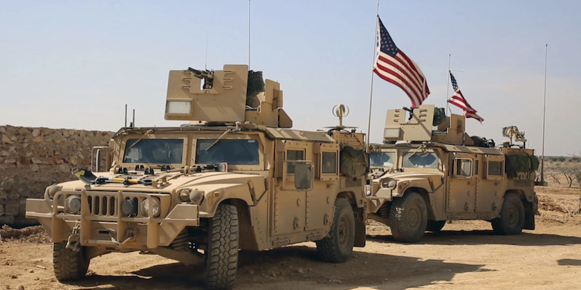 US combat vehicles