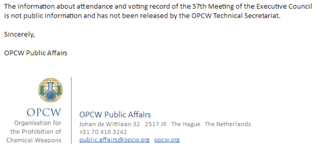 OPCW Public Affairs