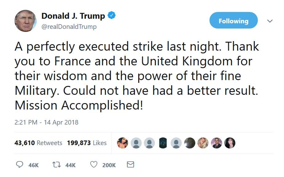 trump mission accomplished