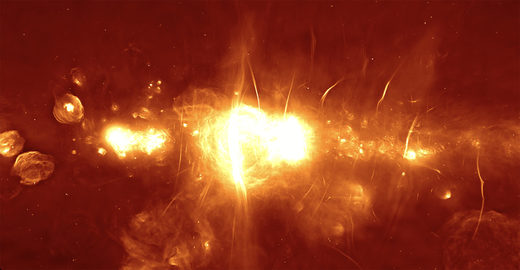 meerkat telescope center galaxy
