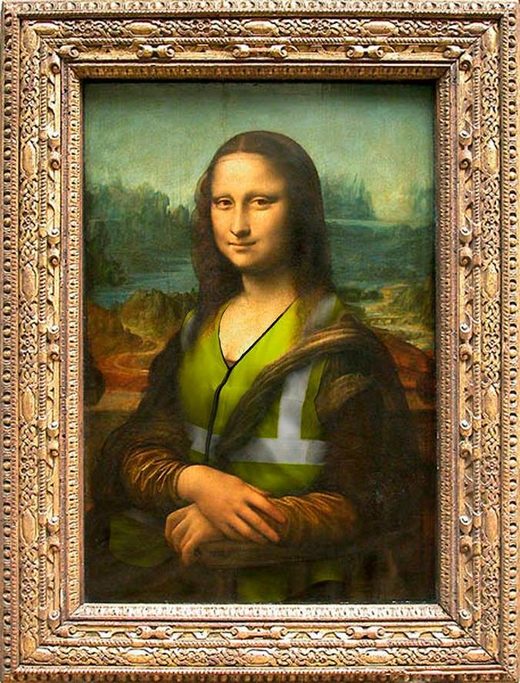 mona lisa yellow vest