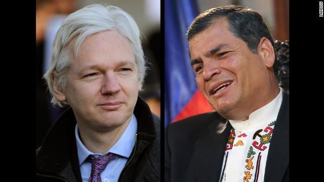 Julian Assange Rafael Correa