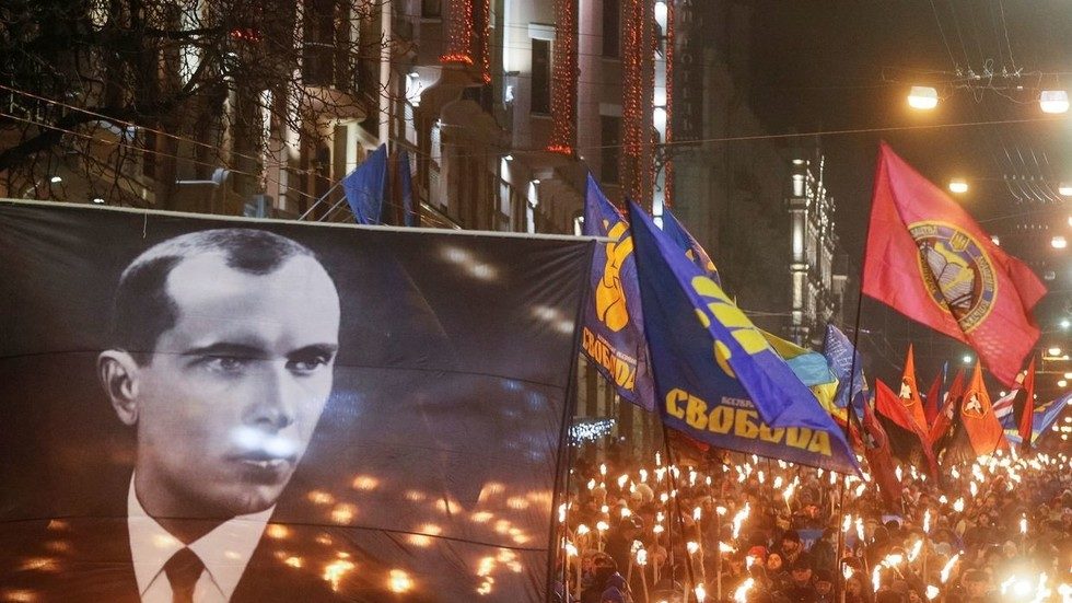 Heil Bandera Ukraine torch