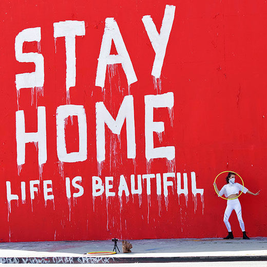 stay home mural