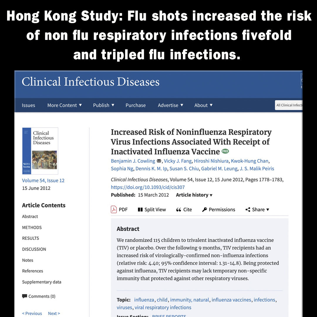 study flu shot respiratory infection