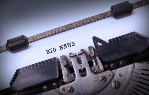 typewriter big story graphic