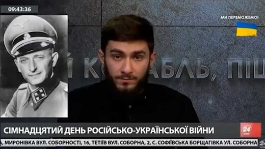 Channel 24 presenter Fakhrudin Sharafmal cites Nazi official Eichmann