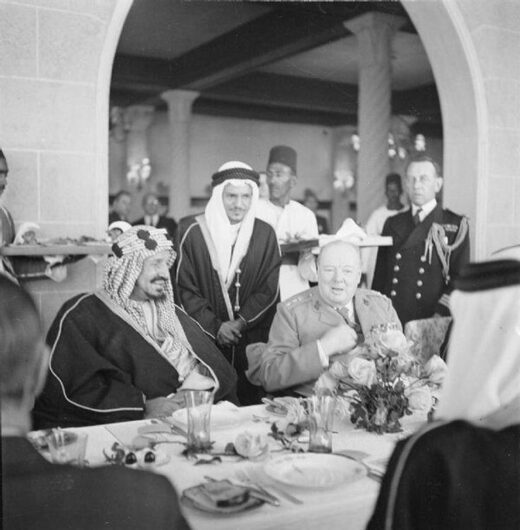 Ibn Saud and Churchill