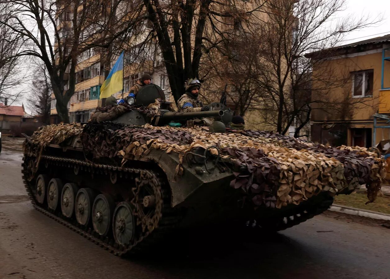 Ukrainian military vehicle