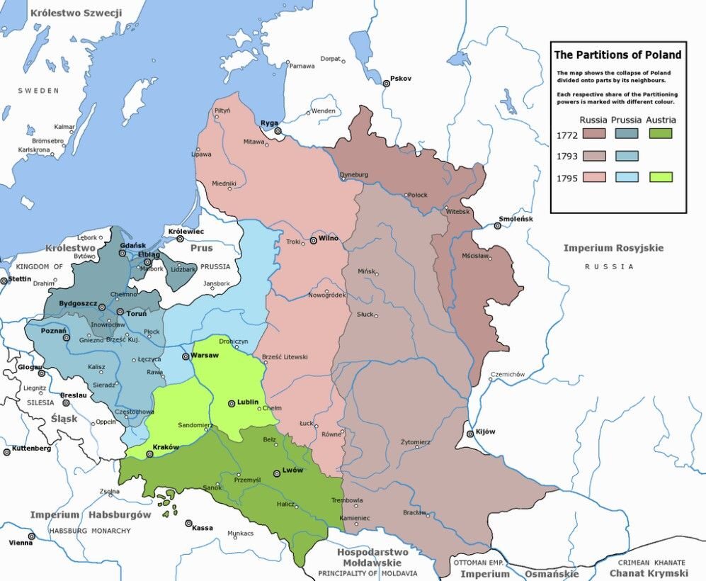 partition poland lithuania 1772 ukraine russia
